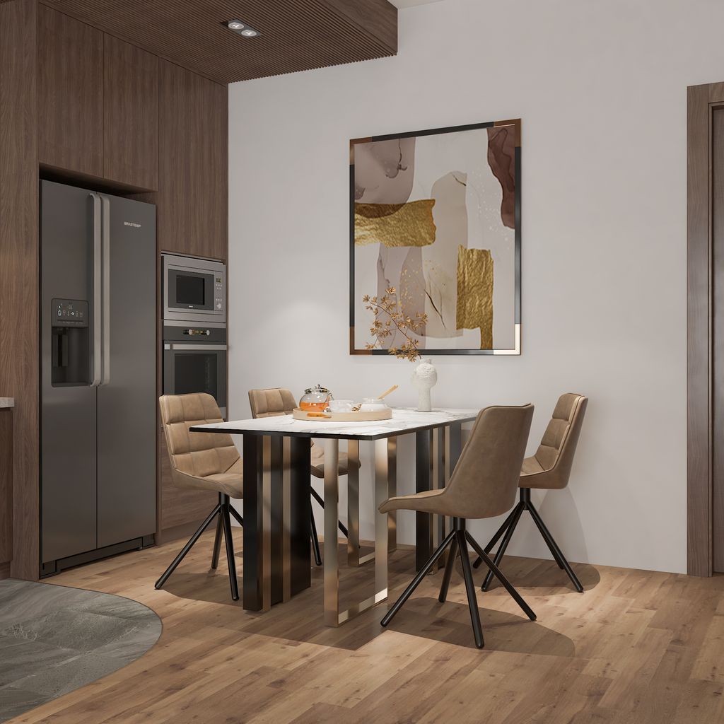 Phòng ăn - Căn hộ Sarimi Sala (Mẫu Phòng khách + Bếp) - Phong cách Modern  | Space T
