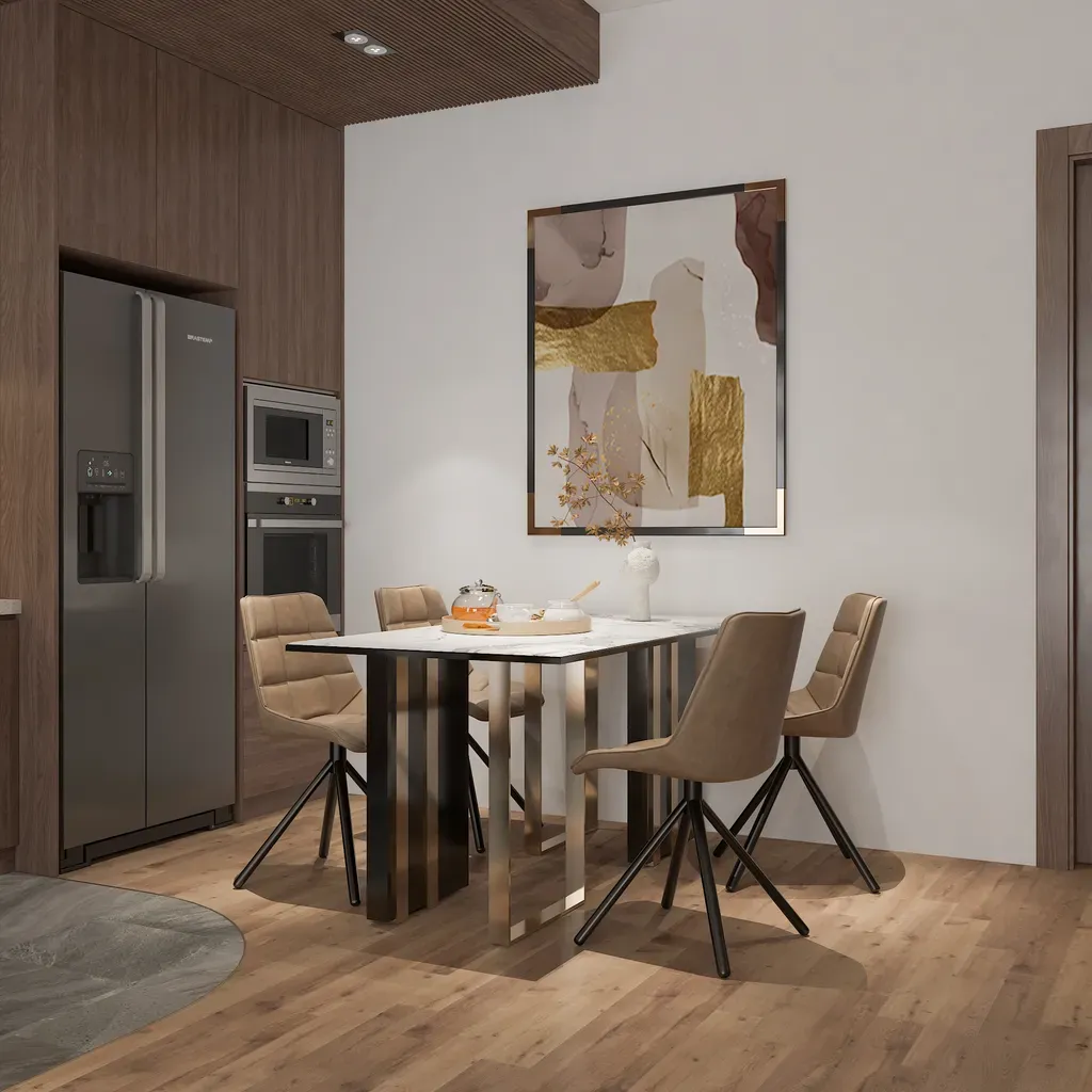 Phòng ăn - Căn hộ Sarimi Sala (Mẫu Phòng khách + Bếp) - Phong cách Modern | Space T