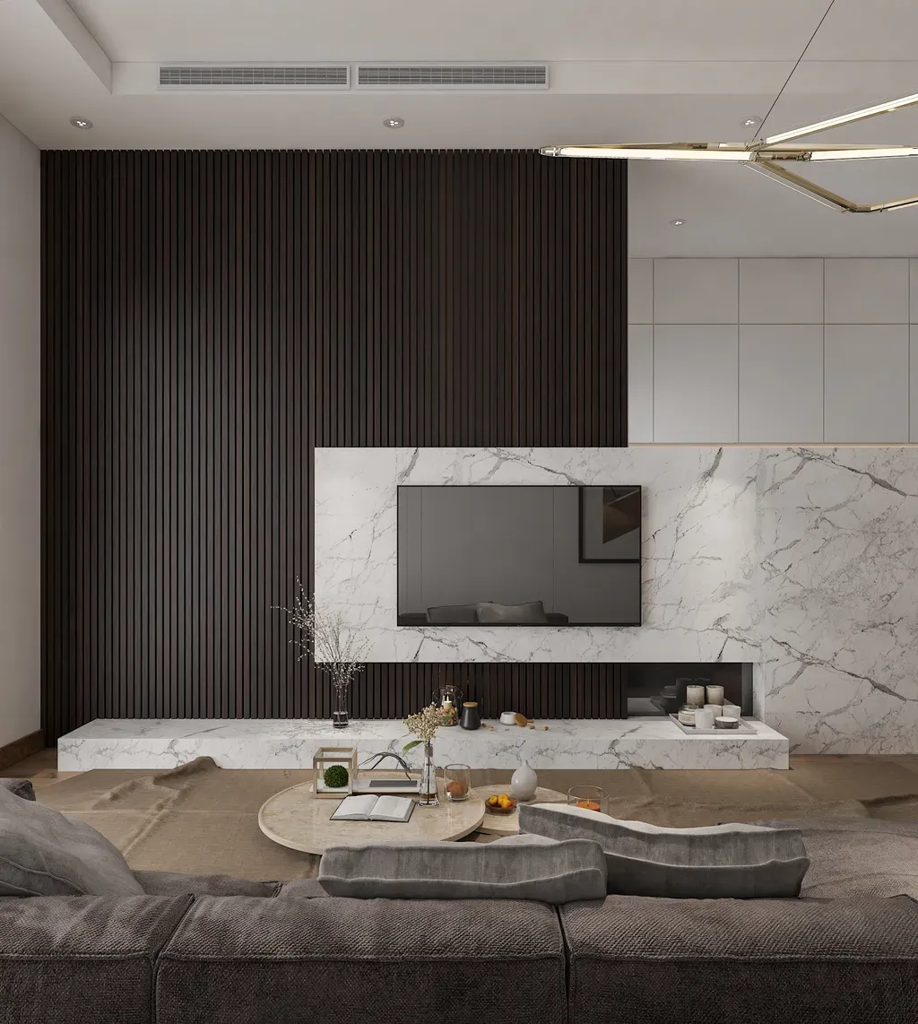 Phòng khách - Căn hộ Sarimi Sala - Phong cách Modern | Space T