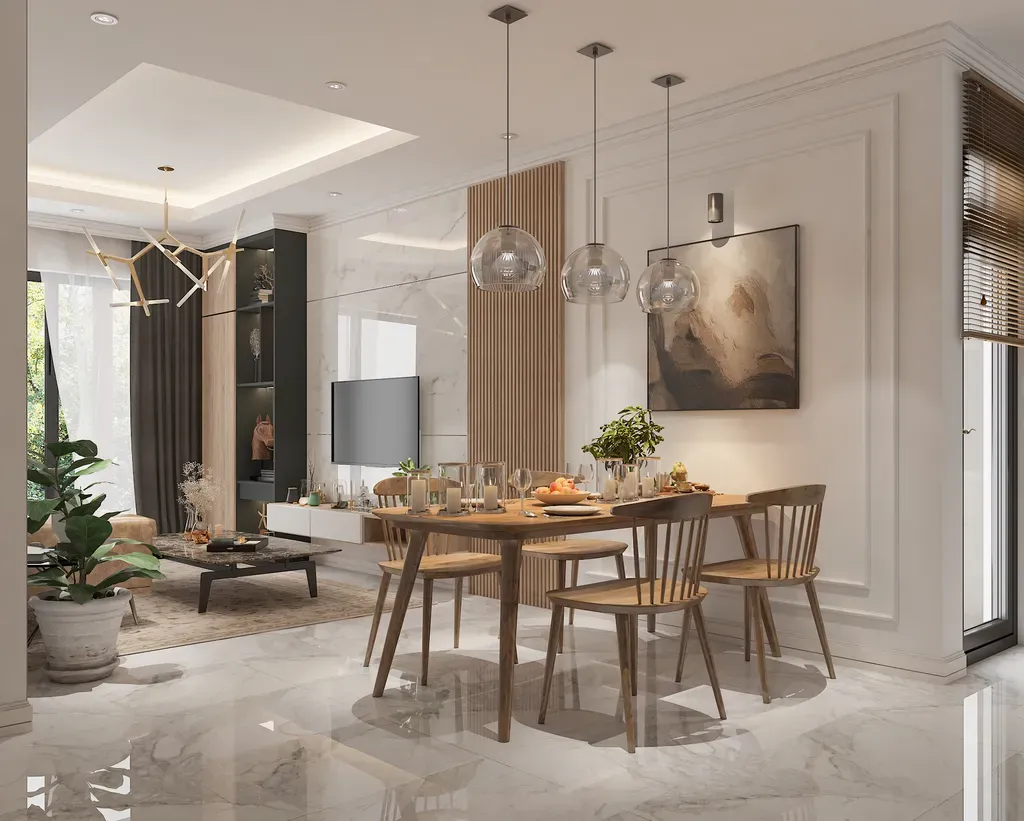 Phòng ăn - Căn hộ Celadon City (Nhà mẫu) - Phong cách Neo Classic | Space T