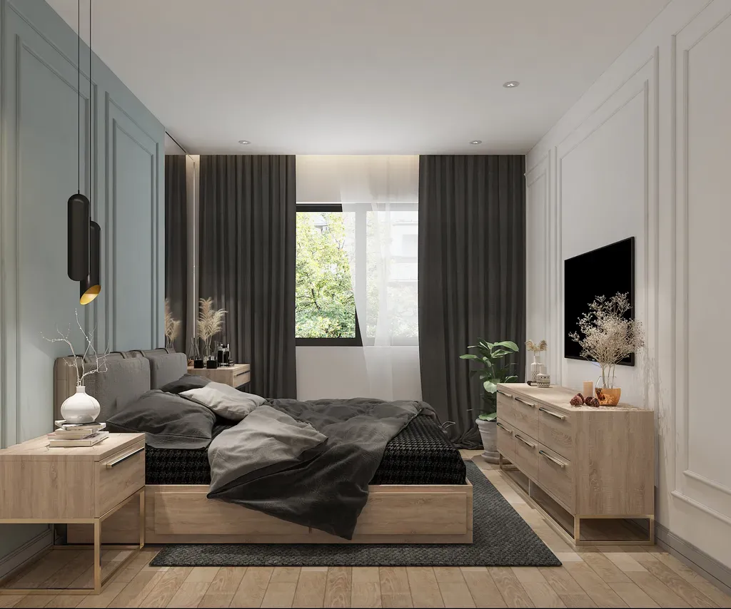 Phòng ngủ - Căn hộ Celadon City (Nhà mẫu) - Phong cách Neo Classic | Space T