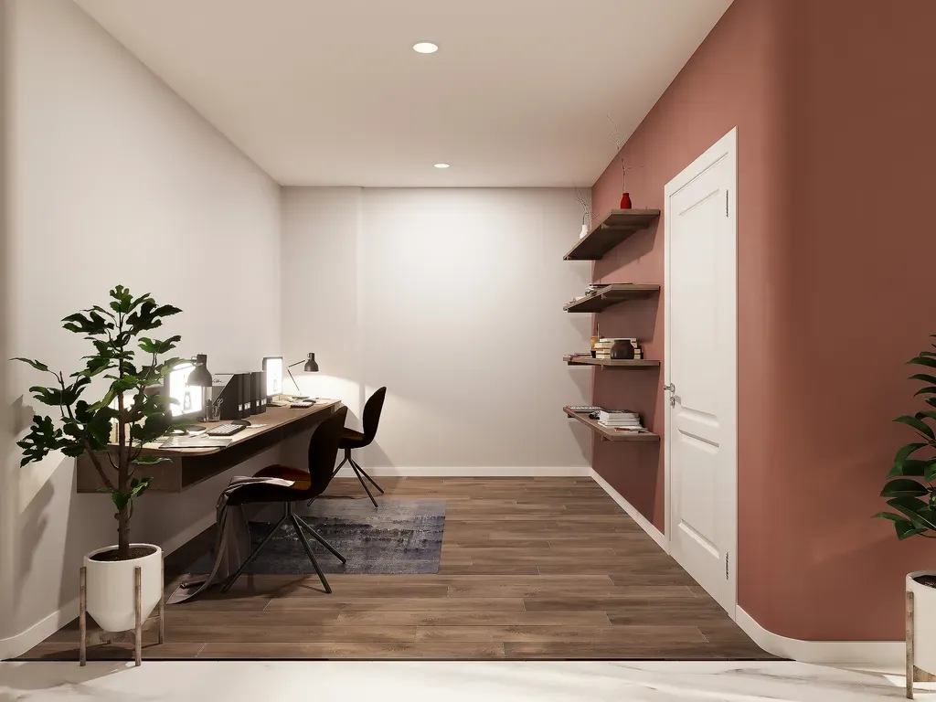 Phòng làm việc - Căn hộ The Origami (Nhà mẫu 50m2) - Phong cách Modern | Space T