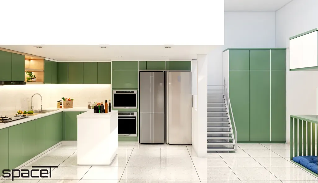 Phòng bếp - Nhà ở kết hợp kinh doanh Quận 11 - Phong cách Modern | Space T