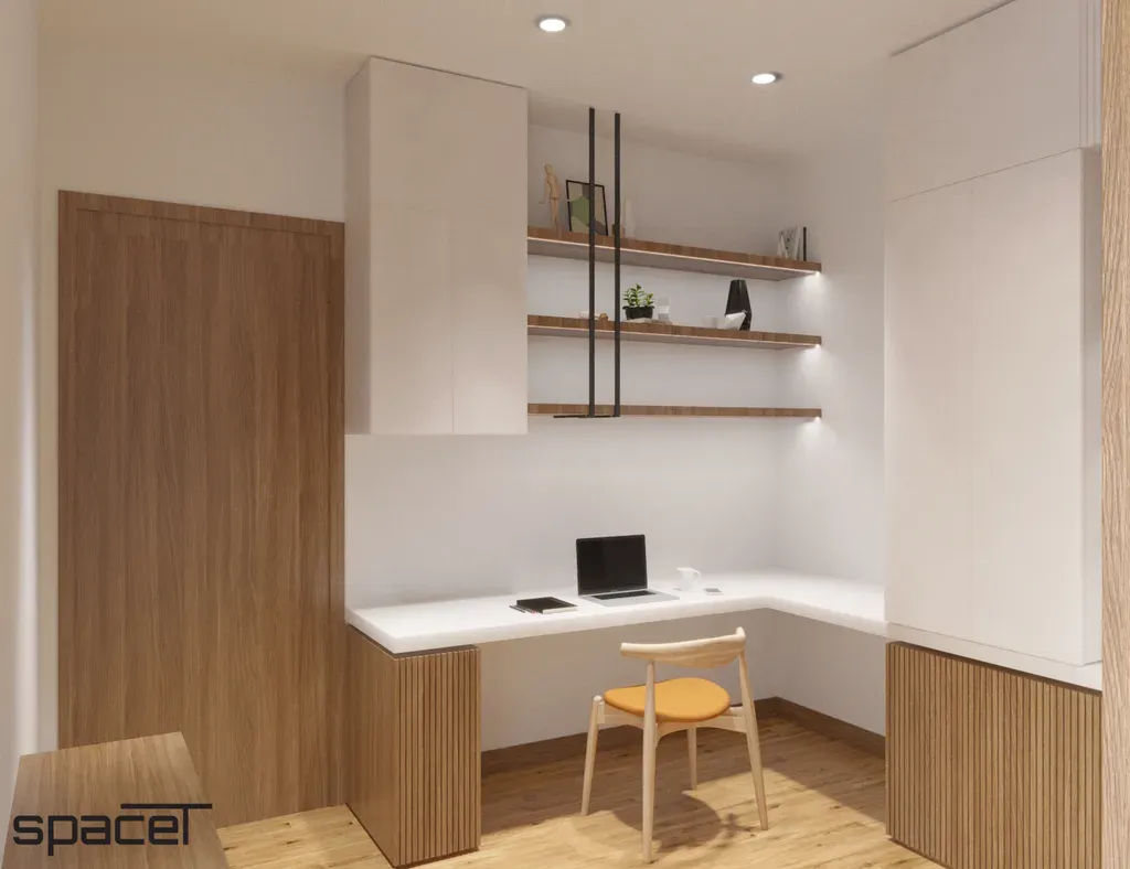 Phòng làm việc - Căn hộ The Origami (Vinhomes Quận 9) - Phong cách Japandi | Space T