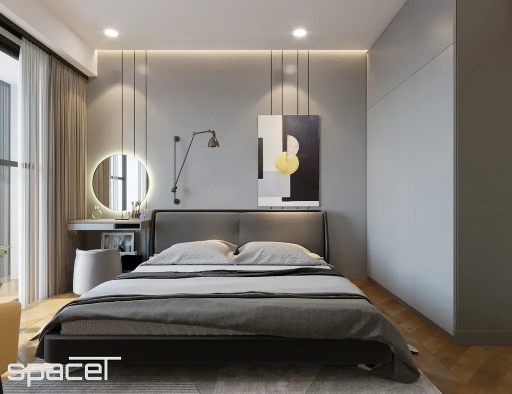 Phòng ngủ - Căn hộ The Ascentia Quận 7 - Phong cách Modern | Space T