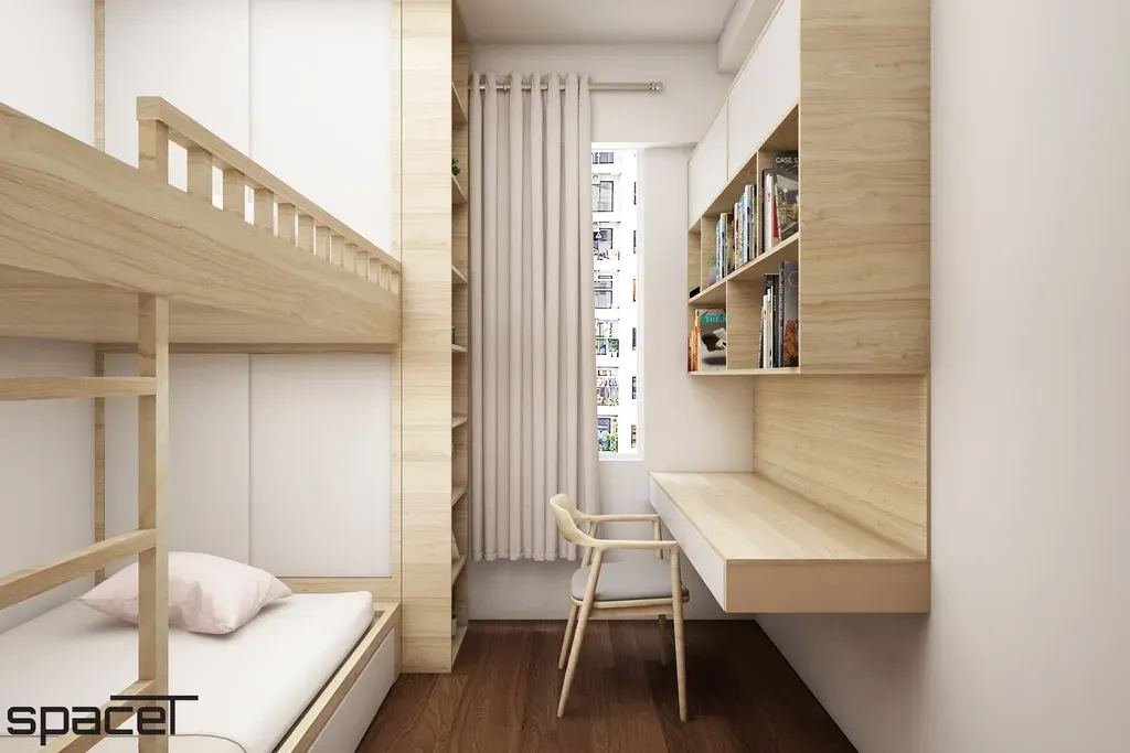 Phòng cho bé - Căn hộ Akari City 76m2 - Phong cách Japandi | Space T