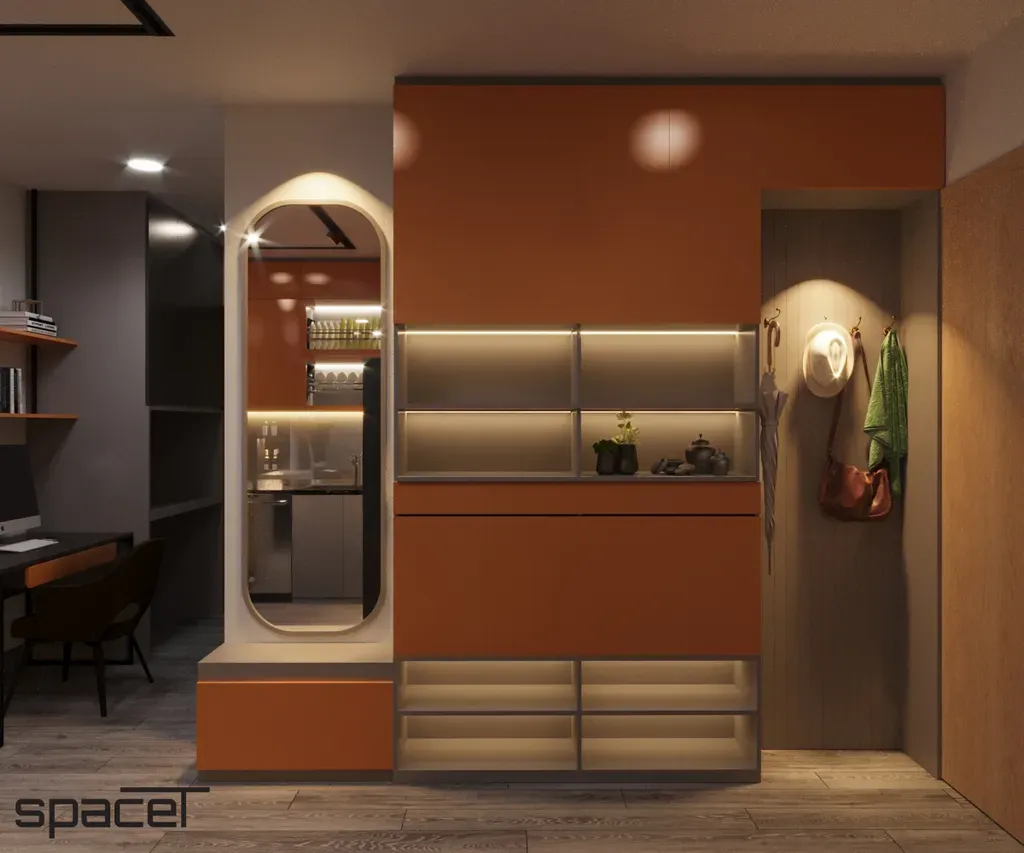 Lối vào - Căn hộ The Rainbow (Vinhomes Grand Park) - Phong cách Modern | Space T