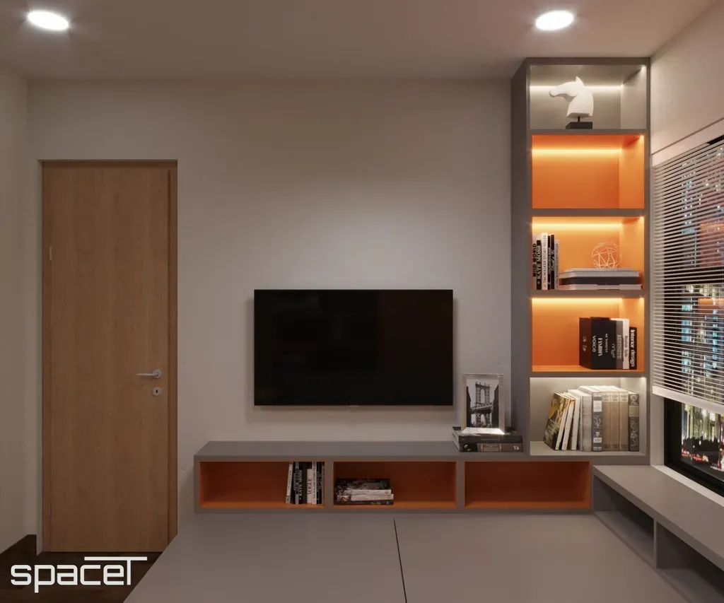 Phòng ngủ - Căn hộ The Rainbow (Vinhomes Grand Park) - Phong cách Modern | Space T