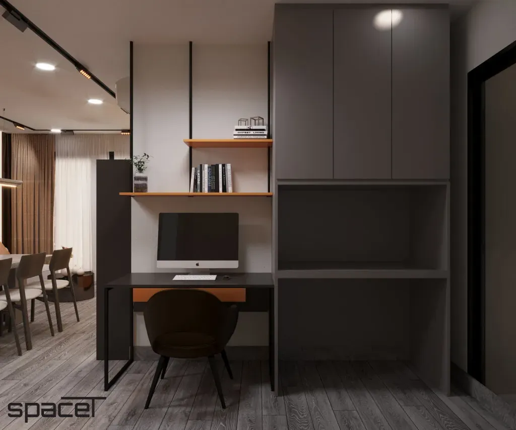 Phòng làm việc - Căn hộ The Rainbow (Vinhomes Grand Park) - Phong cách Modern | Space T