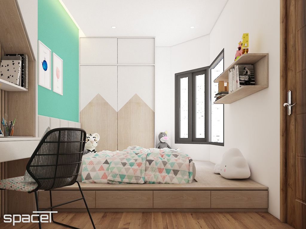 Phòng cho bé - Nhà phố Quận 12 - Phong cách Modern + Minimalist  | Space T