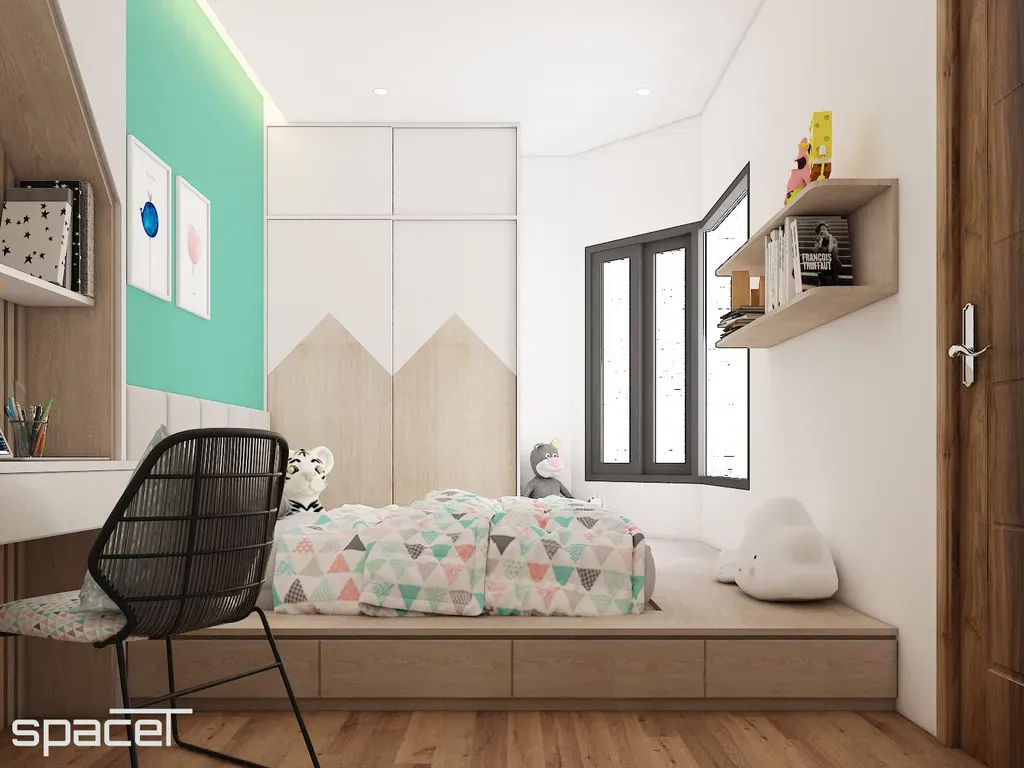 Phòng cho bé - Nhà phố Quận 12 - Phong cách Modern + Minimalist | Space T