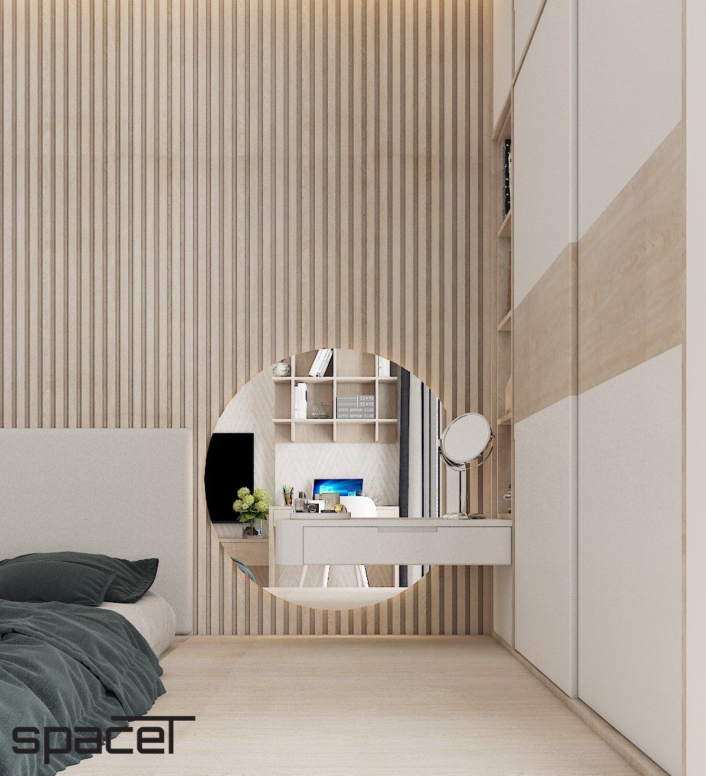 Phòng ngủ - Nhà phố Quận 12 - Phong cách Modern Minimalist  | Space T