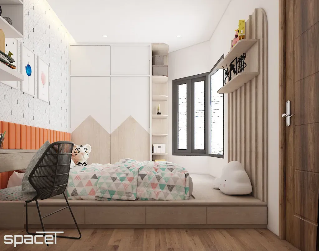 Phòng cho bé - Nhà phố Quận 12 - Phong cách Modern Minimalist | Space T