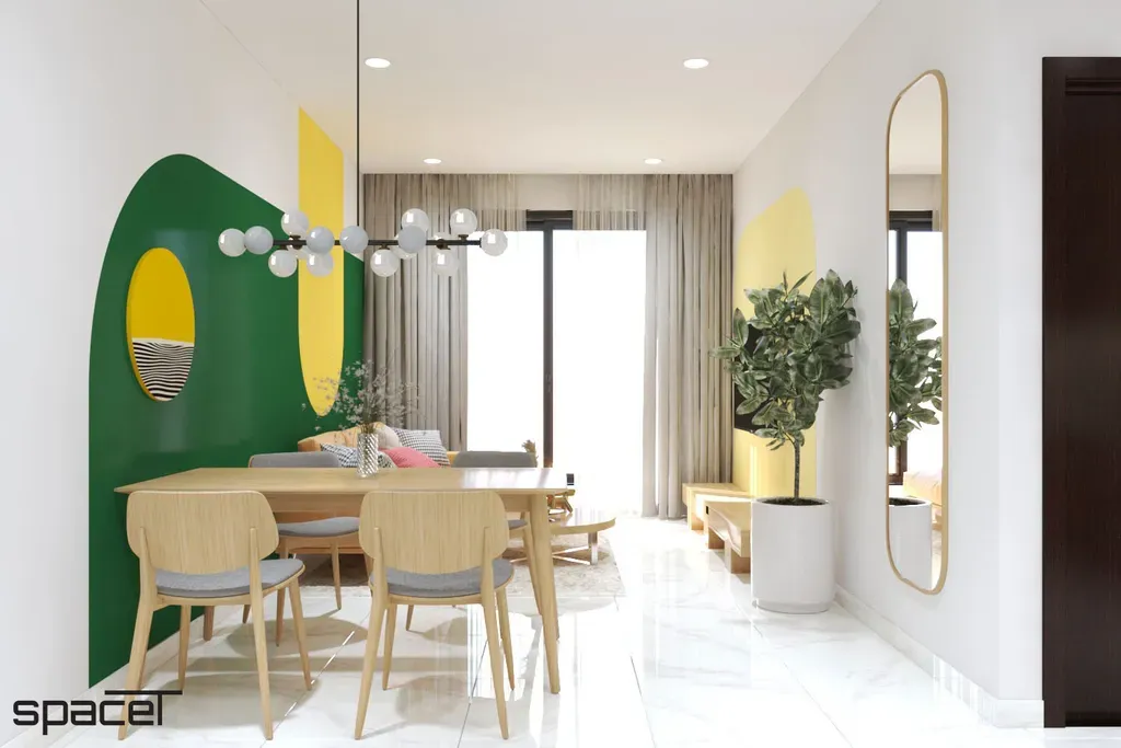 Phòng ăn - Căn hộ PiCity Quận 12 - Phong cách Color Block | Space T
