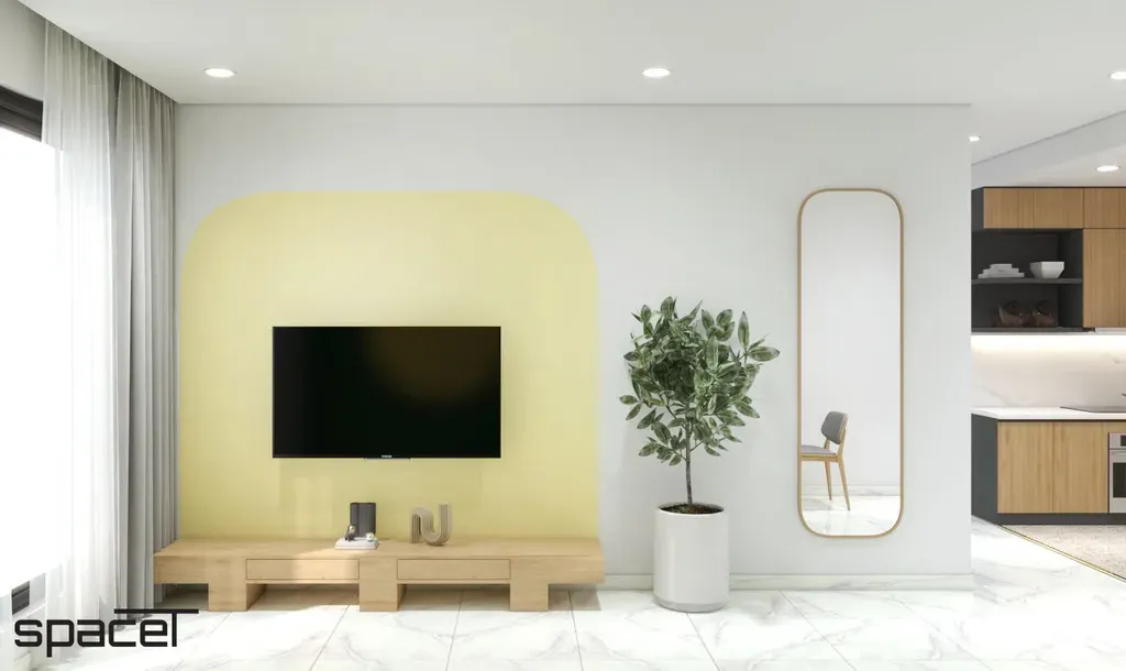 Phòng khách - Căn hộ PiCity Quận 12 - Phong cách Color Block | Space T