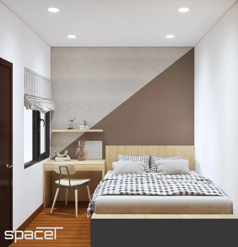 Phòng ngủ - Căn hộ PiCity Quận 12 - Phong cách Color Block | Space T