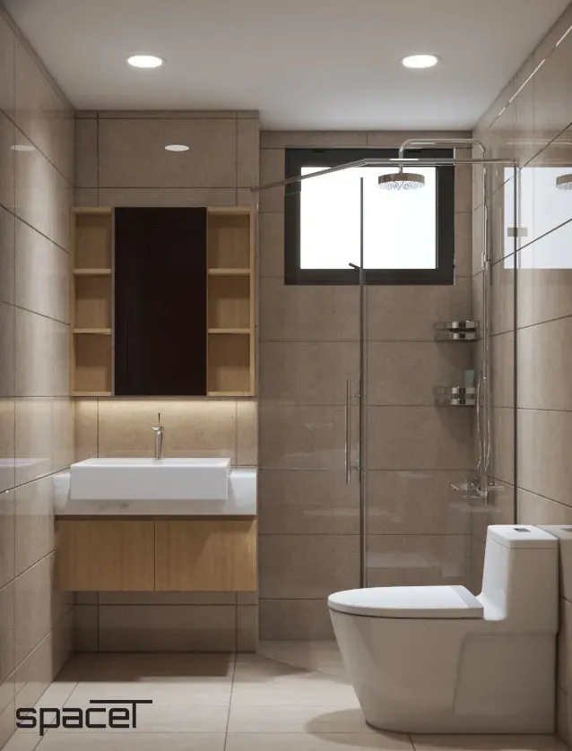 Phòng tắm - Căn hộ PiCity Quận 12 - Phong cách Color Block | Space T