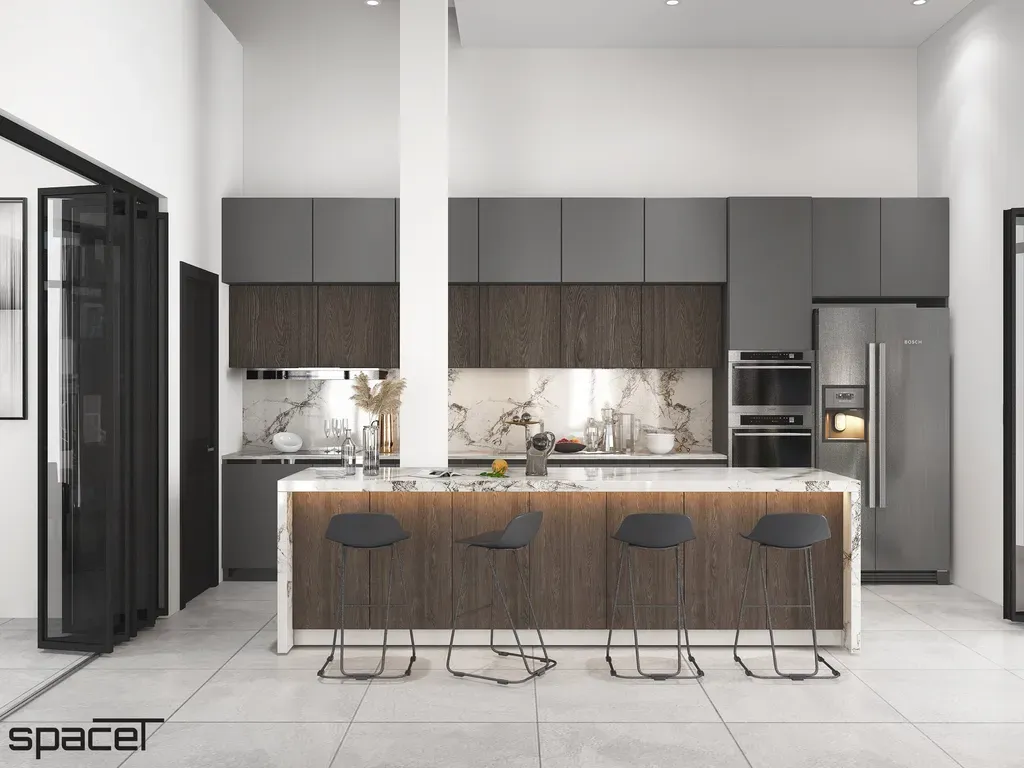 Phòng bếp - Villa Dầu Tiếng (Bình Dương) - Phong cách Modern | Space T