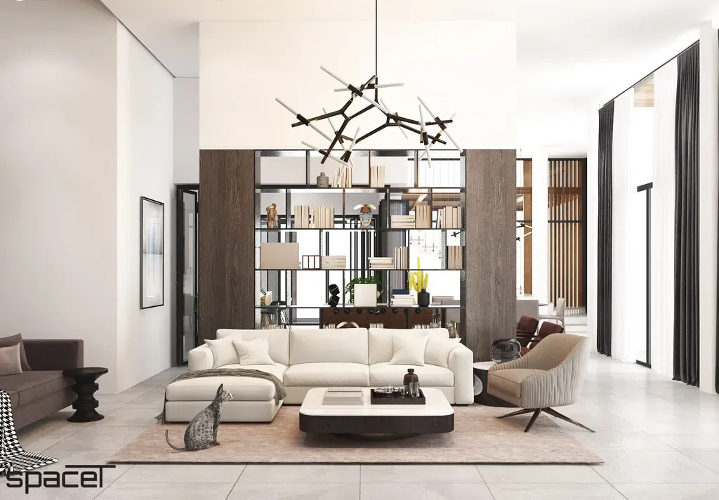 Phòng khách - Villa Dầu Tiếng (Bình Dương) - Phong cách Modern | Space T