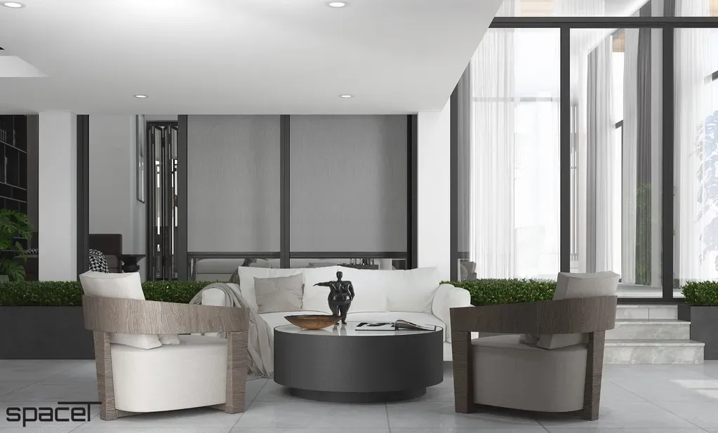 Phòng khách - Villa Dầu Tiếng (Bình Dương) - Phong cách Modern | Space T