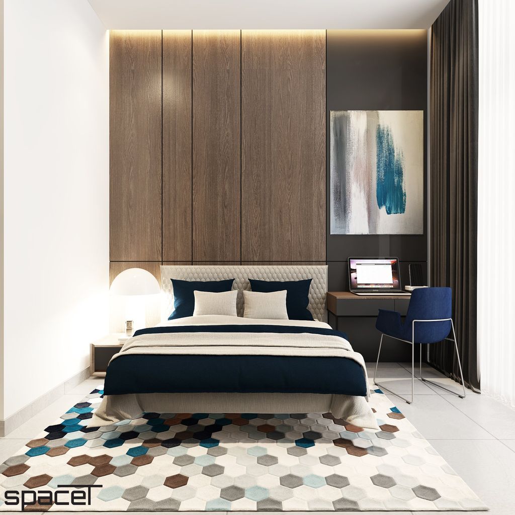Phòng ngủ - Villa Dầu Tiếng (Bình Dương) - Phong cách Modern  | Space T