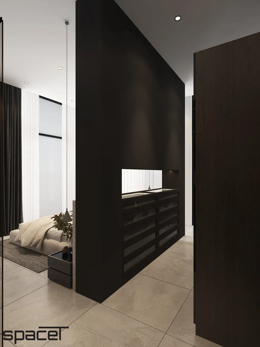 Phòng ngủ - Villa Dầu Tiếng (Bình Dương) - Phong cách Modern | Space T