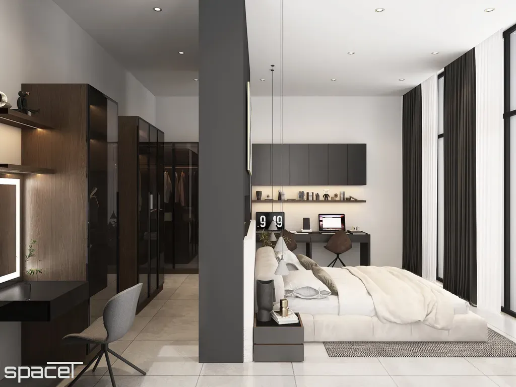 Phòng ngủ - Villa Dầu Tiếng (Bình Dương) - Phong cách Modern | Space T