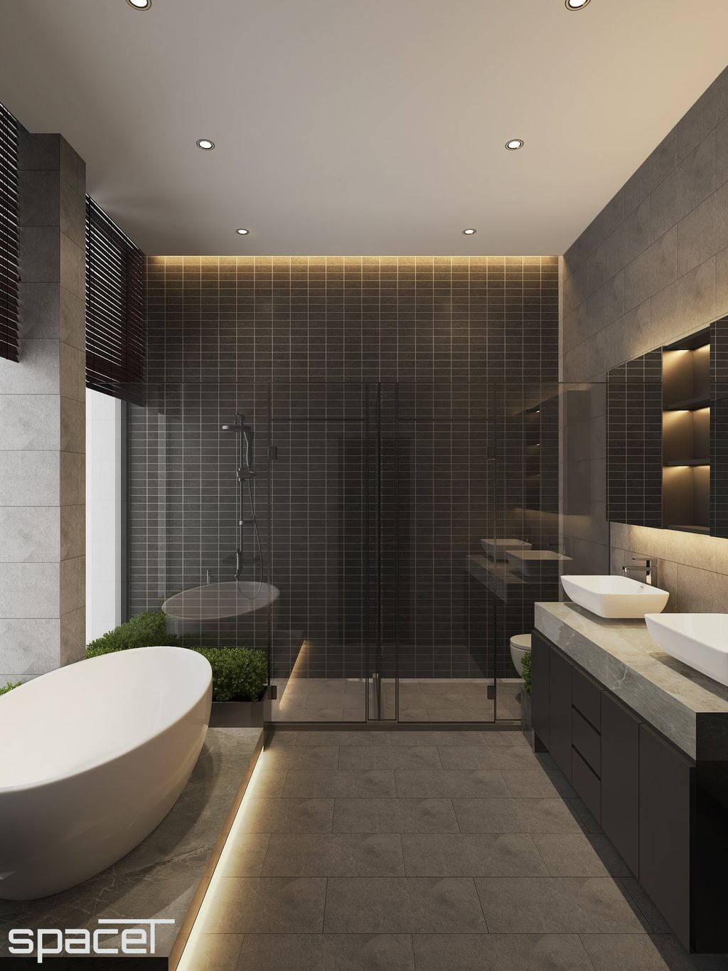 Phòng tắm - Villa Dầu Tiếng (Bình Dương) - Phong cách Modern  | Space T