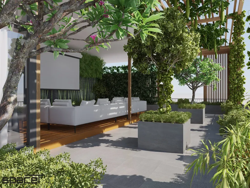 Sân thượng - Villa Dầu Tiếng (Bình Dương) - Phong cách Modern | Space T
