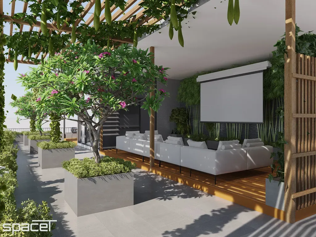 Sân thượng - Villa Dầu Tiếng (Bình Dương) - Phong cách Modern | Space T