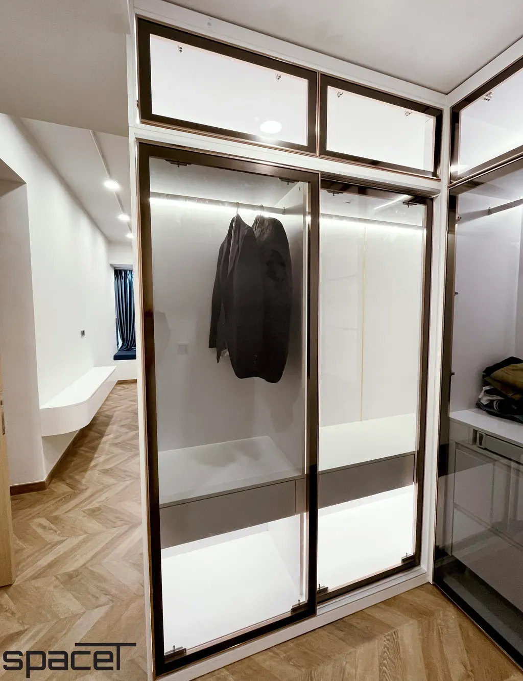 Phòng ngủ, Phòng thay đồ - Căn hộ The Peak (Midtown Phú Mỹ Hưng) - Phong cách Modern | Space T