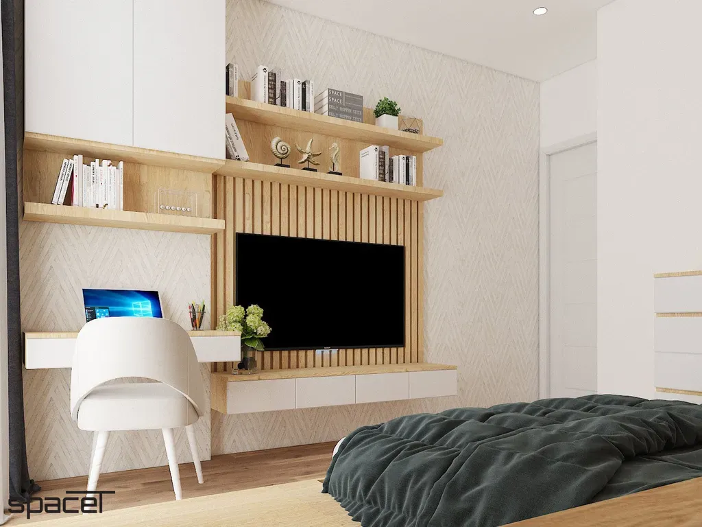 Phòng ngủ - Nhà phố Quận 12 119m2 - Phong cách Modern | Space T