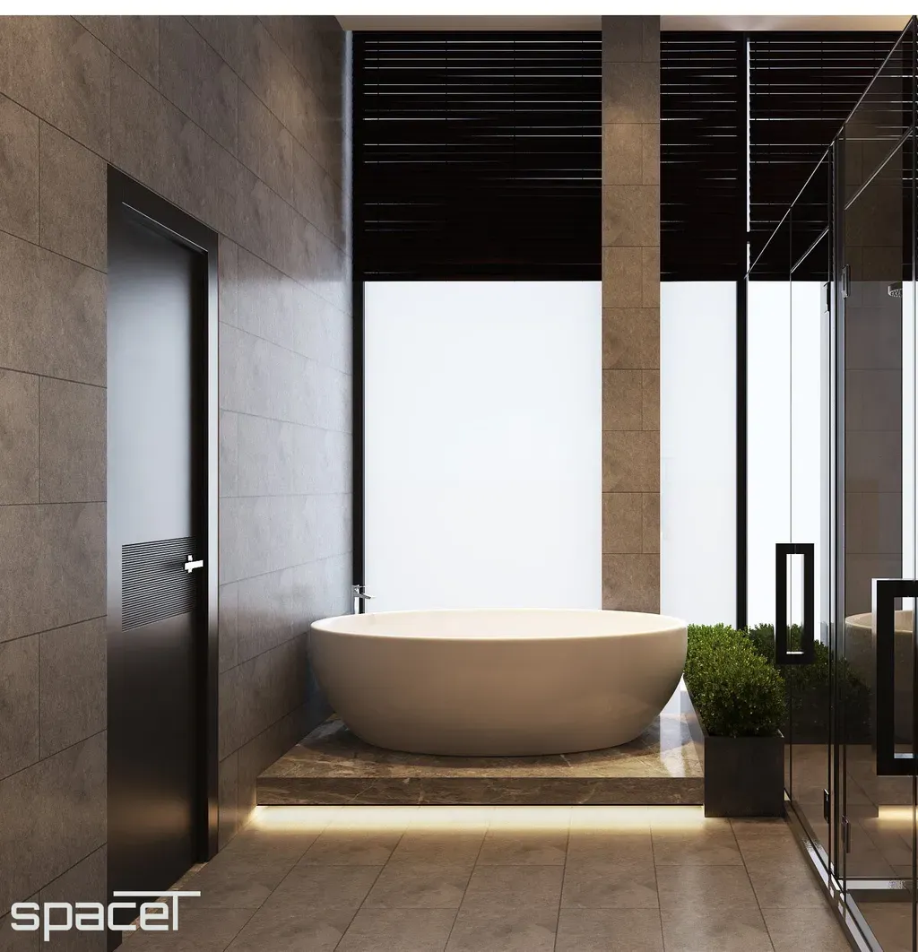 Phòng tắm - Biệt thự Dầu Tiếng (Bình Dương) - Phong cách Industrial | Space T