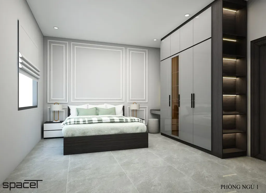 Phòng ngủ - Nhà phố Phước Điền Citizen - Phong cách Modern | Space T
