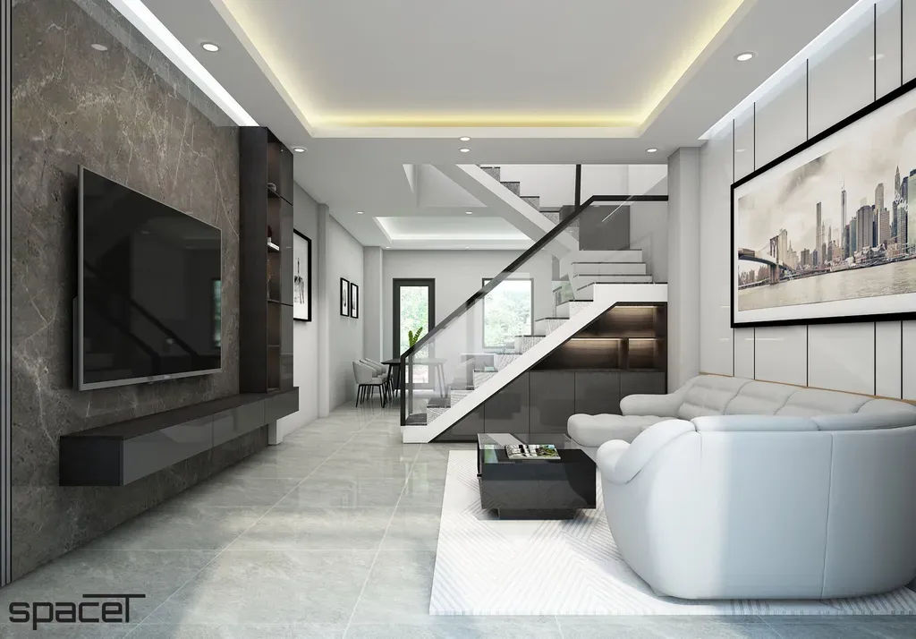 Phòng khách - Nhà phố Phước Điền Citizen - Phong cách Modern | Space T