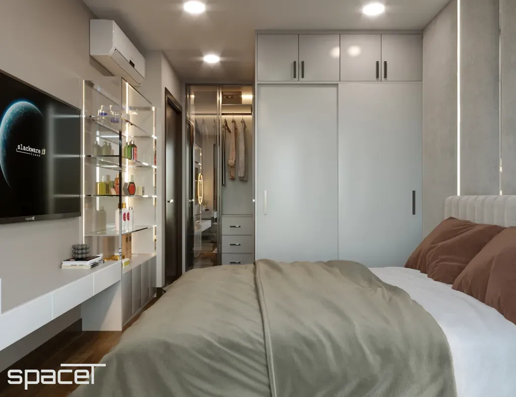 Phòng ngủ - Căn hộ Eco Green Saigon Quận 7 - Phong cách Modern | Space T