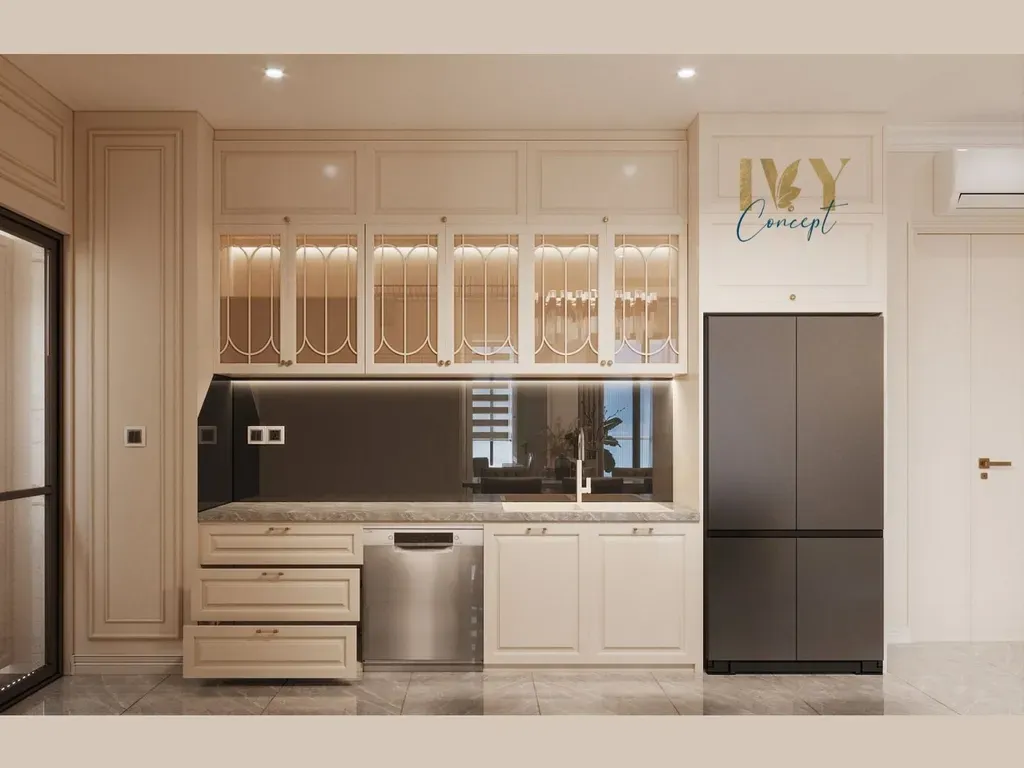 Phòng bếp - Căn hộ The Peak Midtown M8 - Phong cách Neo Classic | Space T