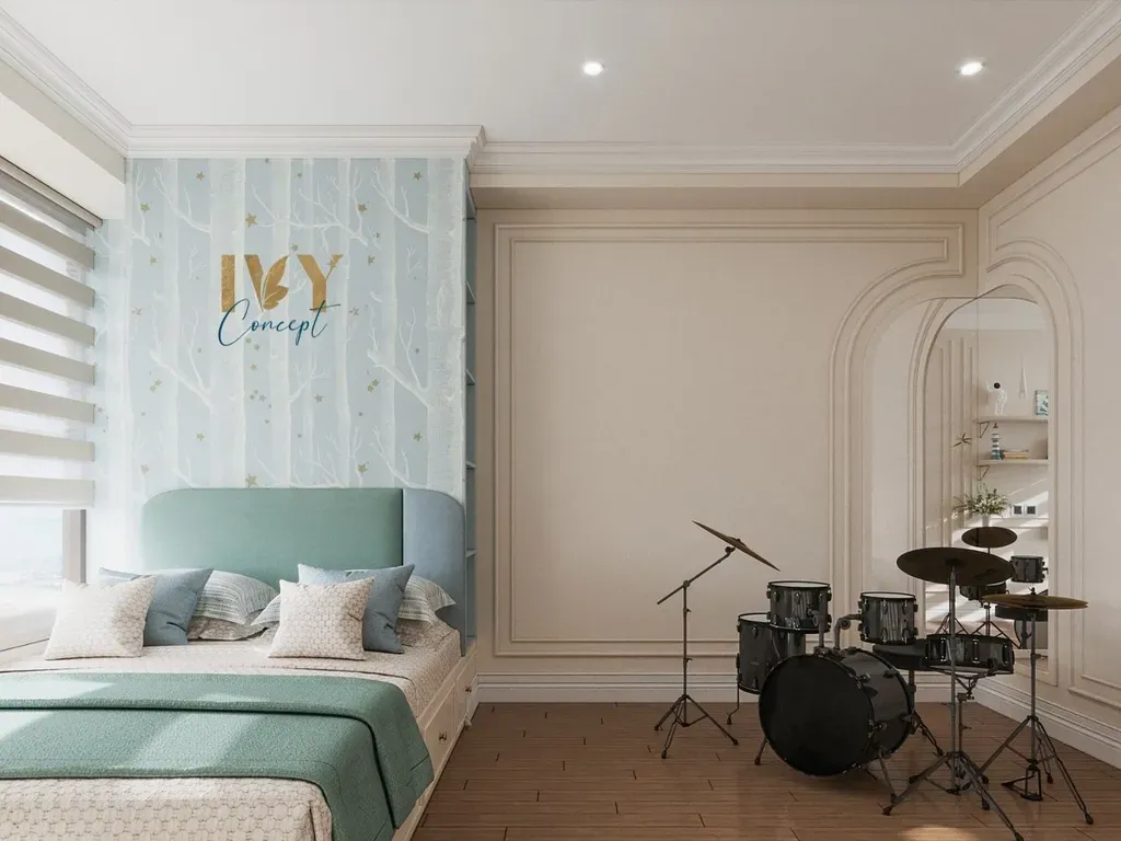 Phòng ngủ - Căn hộ The Peak Midtown M8 - Phong cách Neo Classic | Space T
