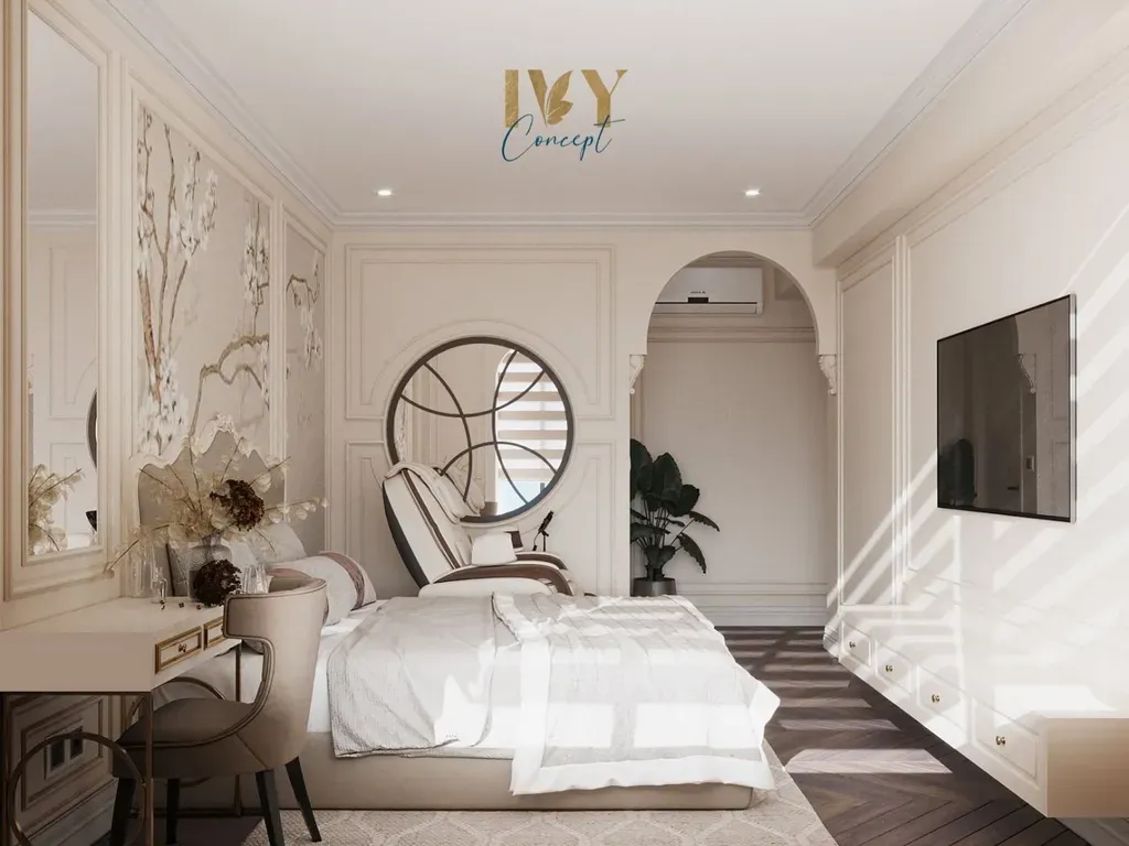 Phòng ngủ - Căn hộ The Peak Midtown M8 - Phong cách Neo Classic | Space T