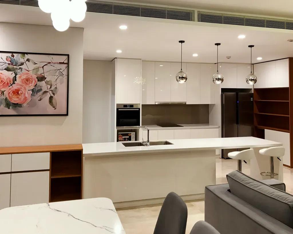 Phòng bếp - Căn hộ Đảo Kim Cương - Phong cách Modern | Space T