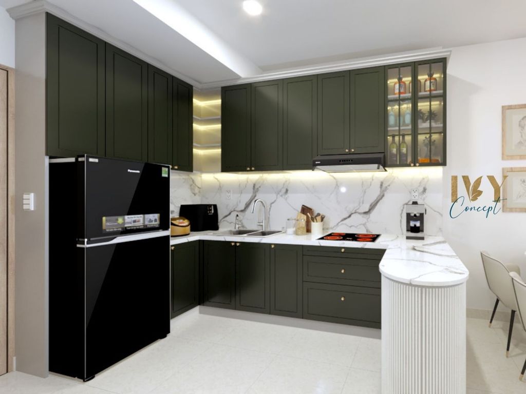 Phòng bếp - Căn hộ Citi Esto Q.2 - Phong cách Modern  | Space T