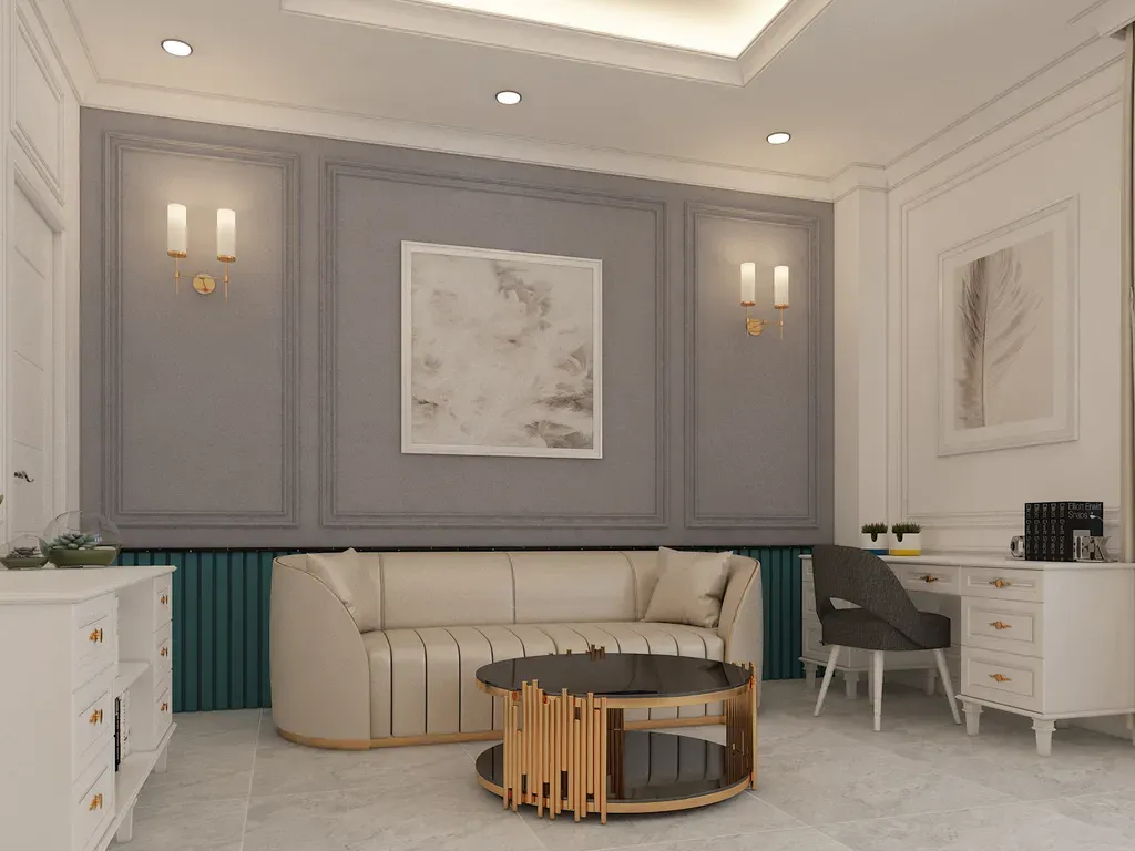 Phòng khách - Căn hộ Đường Phạm Văn Chí Quận 6 - Phong cách Neo Classic | Space T
