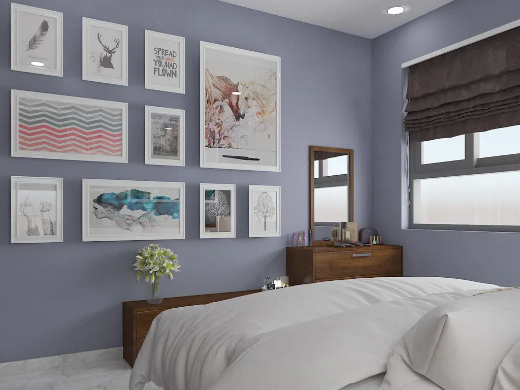 Phòng ngủ - Căn hộ Wilton Tower Bình Thạnh - Phong cách Color Block | Space T