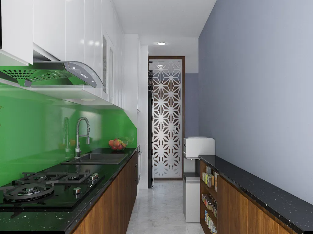 Phòng bếp - Căn hộ Wilton Tower Bình Thạnh - Phong cách Color Block | Space T