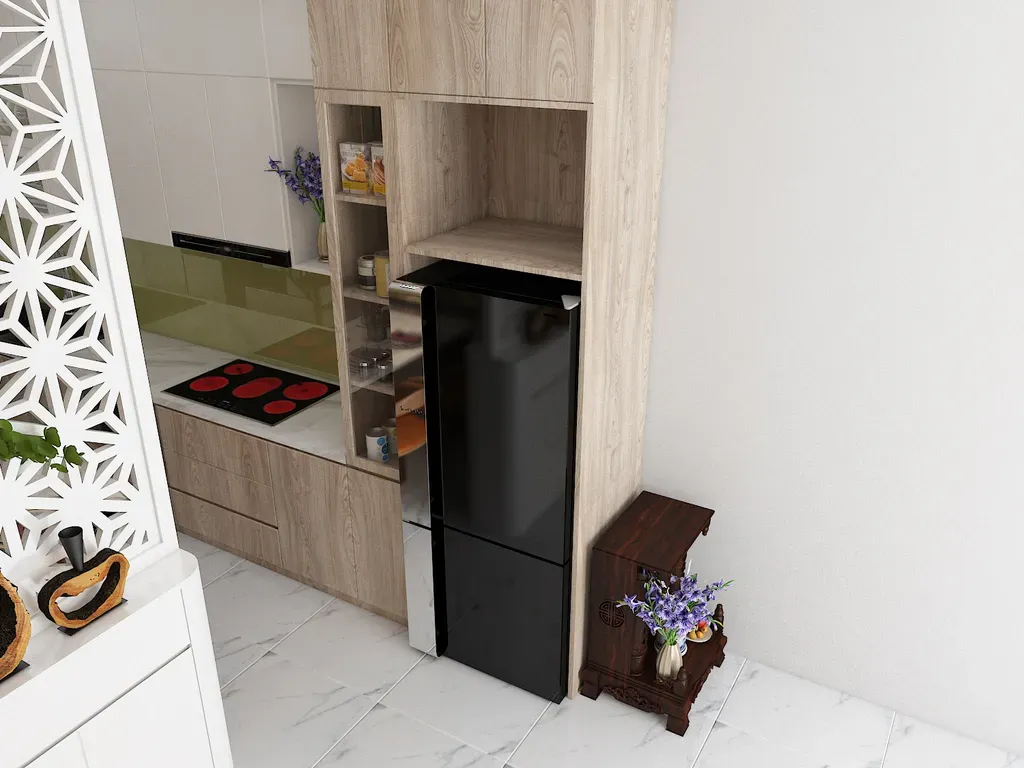 Phòng bếp - Nhà phố Hoàng Hoa Thám Q. Bình Thạnh - Phong cách Modern | Space T