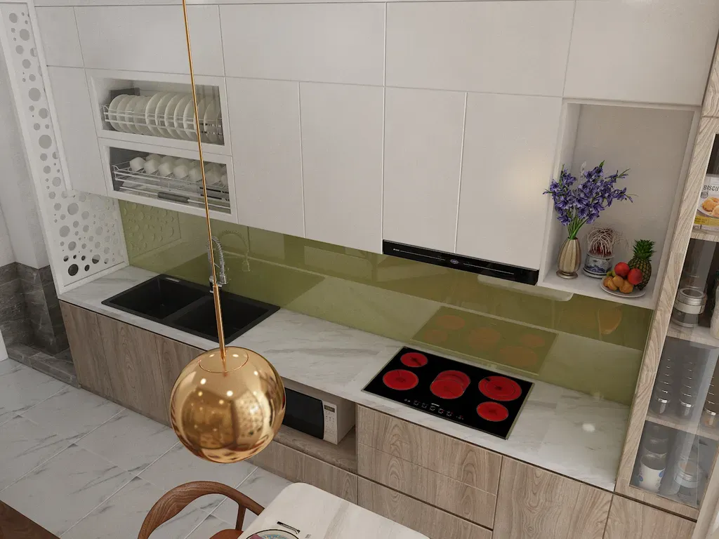 Phòng bếp - Nhà phố Hoàng Hoa Thám Q. Bình Thạnh - Phong cách Modern | Space T