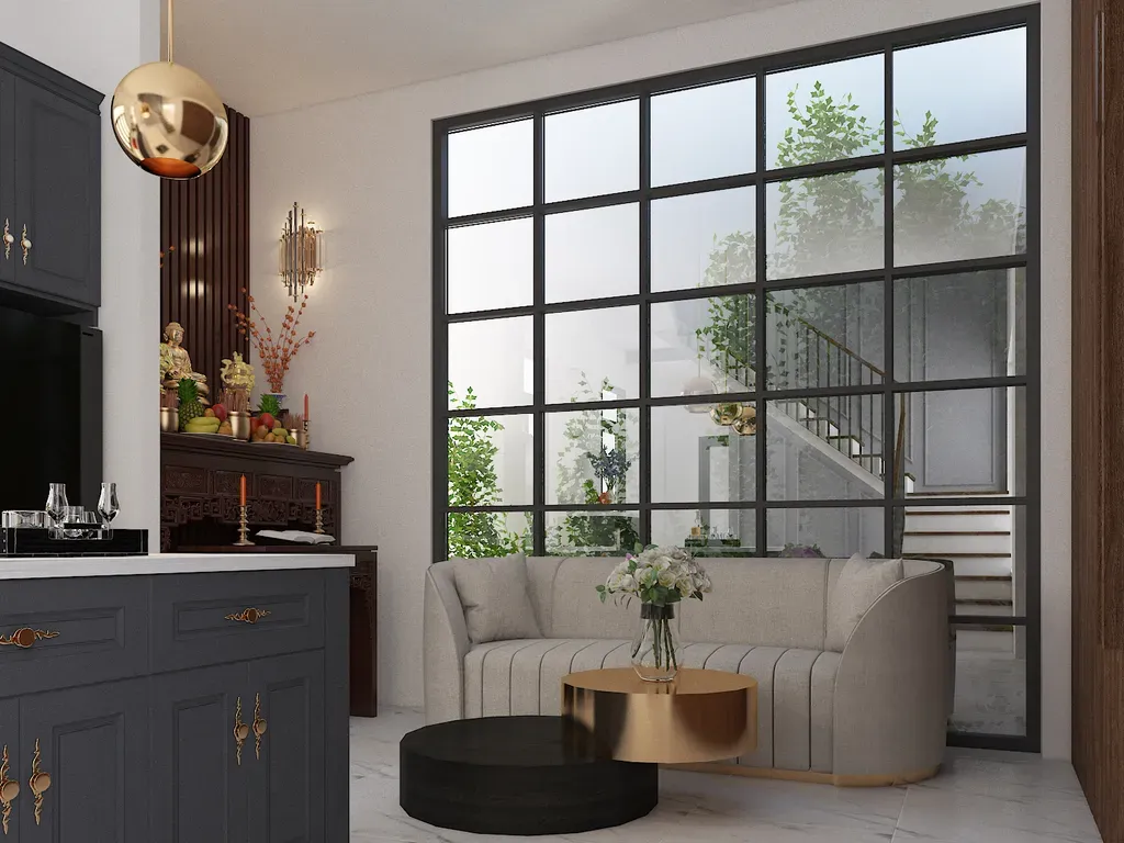 Phòng khách - Nhà phố Mễ Cốc Quận 8 - Phong cách Modern | Space T