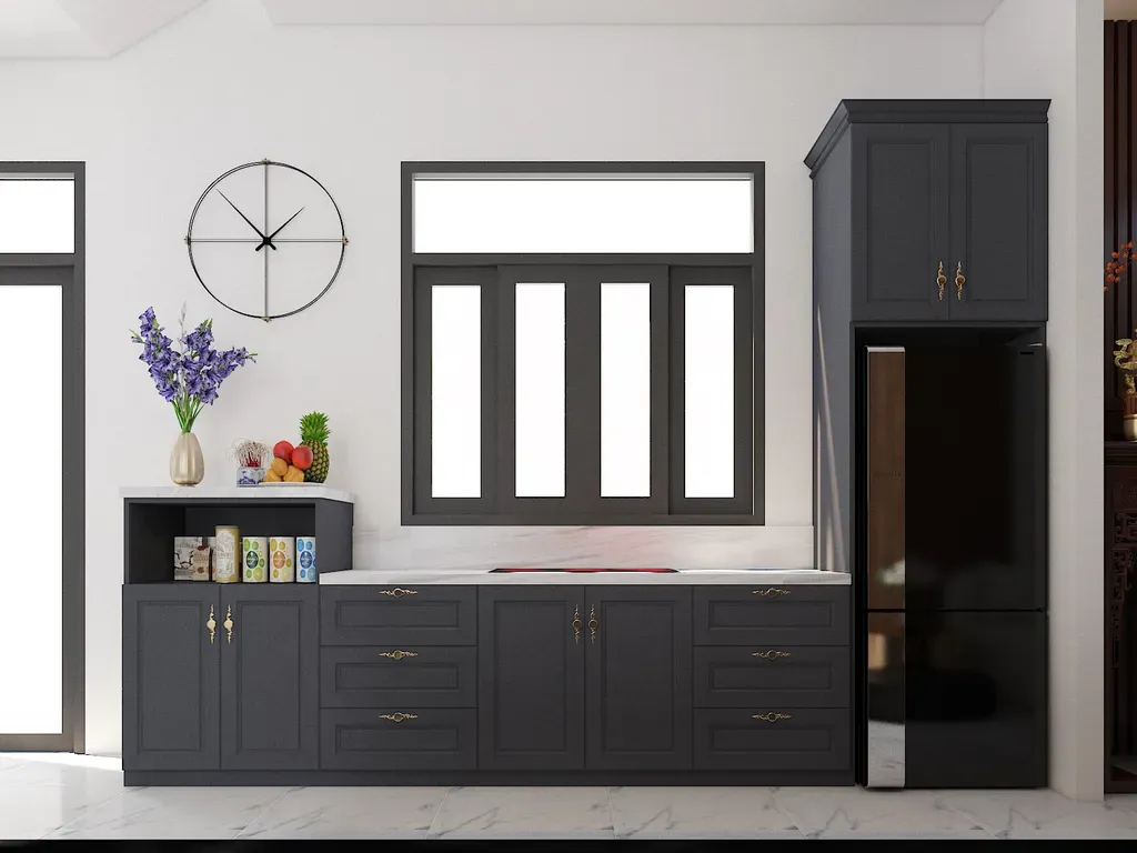 Phòng bếp - Nhà phố Mễ Cốc Quận 8 - Phong cách Modern | Space T