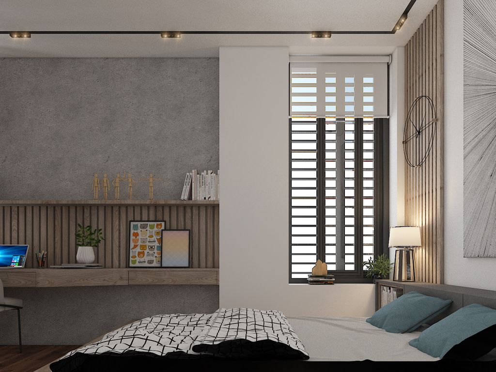 Phòng ngủ - Nhà phố Quang Trung Gò Vấp - Phong cách Modern  | Space T