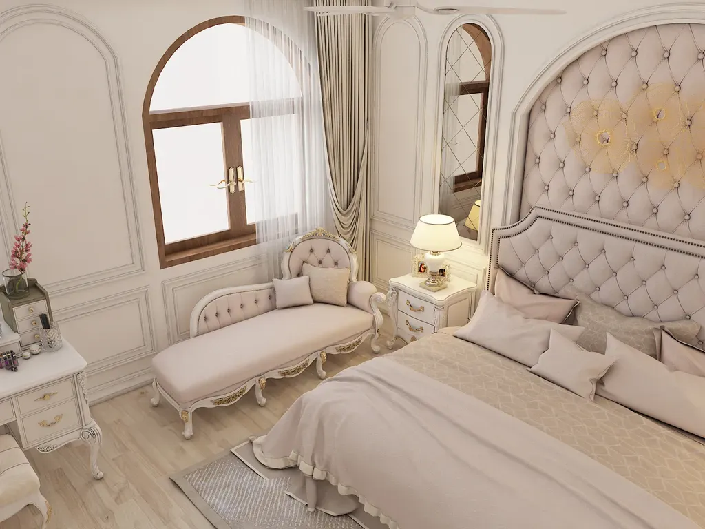 Phòng ngủ - Nhà phố Trần Bá Giao Gò Vấp - Phong cách Neo Classic | Space T
